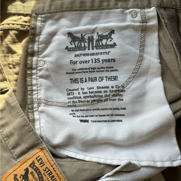 Levi’s 505 Men’s khaki Jeans 34 X 30 - Picture 4 of 5